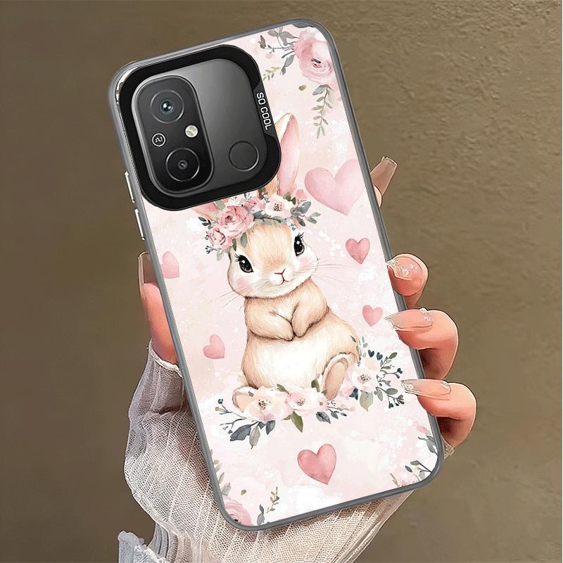 Cute Cartoon Bunny Rabbit Shockproof Phone Case for Xiaomi Poco X7 X6 X5 X3 Pro F7 Ultra M8 Redmi 15C 15 14C 13C 12C 10C 13 12 1