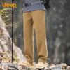 Jeep Men's 2025 Summer Loose Fit Straight Leg Cotton Casual Pants