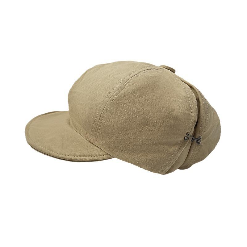 Advance Hat Women's Large Head Circumference Shows Face Small Japanese Artistic Painter Hat Retro Simple Versatile Cloud Beret