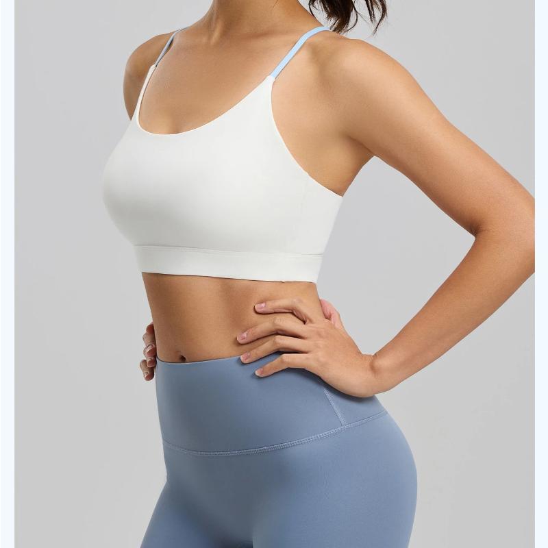 2026 New Cross Back Sports Bra Female Summer Thin Shockproof Yoga Fitness Bra Women