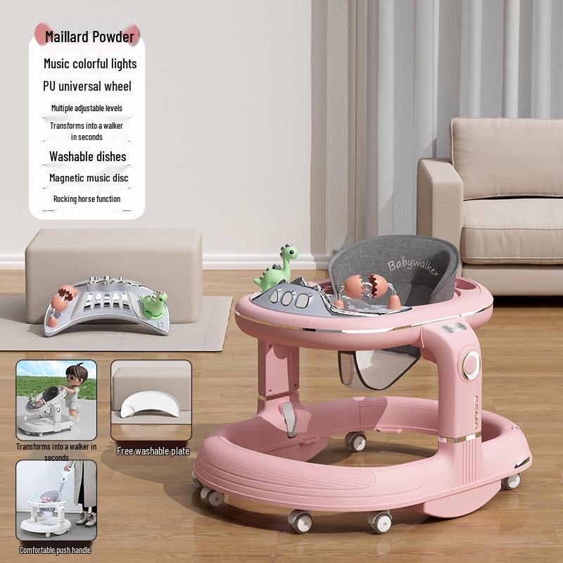 Multifunctional Baby Walker: Anti-Tip, O-Leg Prevention, Push-Assisted Learning for Boys and Girls