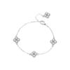 Four-leaf Clover Bracelet Women's Diamond-encrusted Light Luxury Niche Design Hand Jewelry Birthday Gift for Girlfriend and Girlfriend