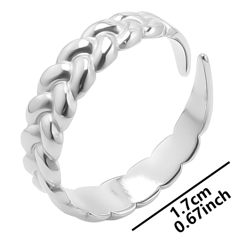 1pcs Crown Heart Shell Charm Ring Two/Three Layered Adjustable Stainless Steel Rings For Women Men Accessories Vintage Jewelry