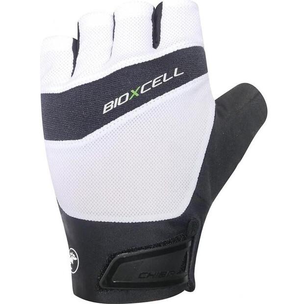 Велоперчатки Chiba BioXCell Pro Fingerless (белый/черный) XS
