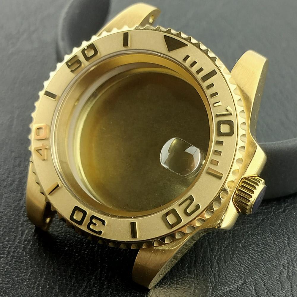 40mm Mechanical Watch Case for NH Series 35 36 38 Movement Yacht Design Style with Sapphire Crystal Watch Box Parts 7