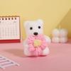 10pcs/bag Plush Doll Mini Bear Flower Bouquet Plush Animal Cartoon Bouquet Doll  Girl Birthday Gift