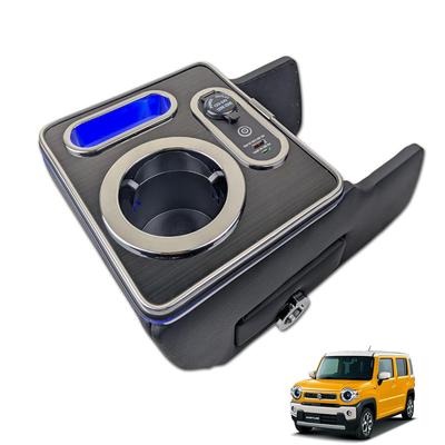 Hustler MR52S Center Console Box USB Storage Drink Holder Included Type [Buy It] [For / MR92S] Type-C In-car & Bottom-Mounted