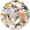 50 Hand-drawn Cartoon Elements Animal Doodle Stickers Decorative Guitar Notebook Suitcase DIY