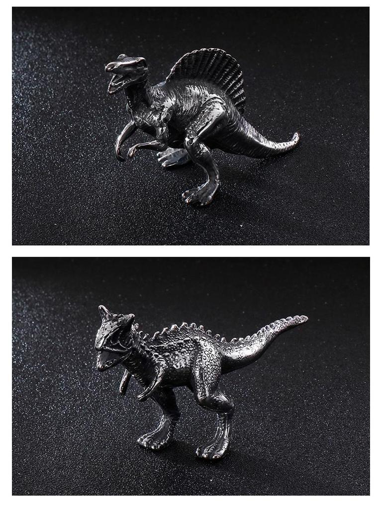 Creative Stainless Steel Dinosaur Figurine – Home Decoration & Children's Gift