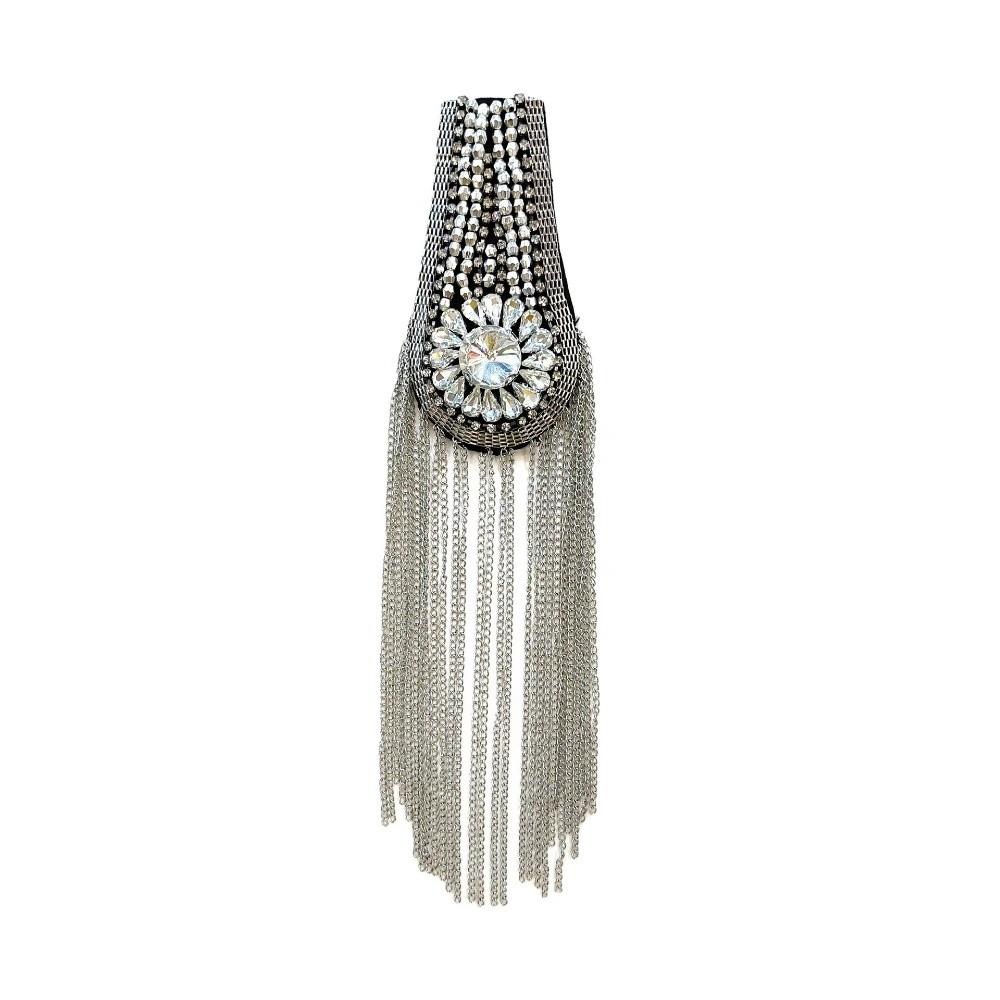 Handmade Shoulder Tassel Epaulet Long Chain Brooch Shoulder Epaulettes  Clothing Accessories