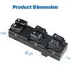 Master Power Window Switch Compatible with Hyundai Tucson 2010 2011 2012 2013 2014 2015, Driver Left Side 16 Pins, Replacement for 93571-2S000