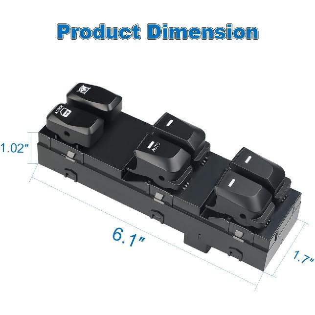 Master Power Window Switch Compatible with Hyundai Tucson 2010 2011 2012 2013 2014 2015, Driver Left Side 16 Pins, Replacement for 93571-2S000