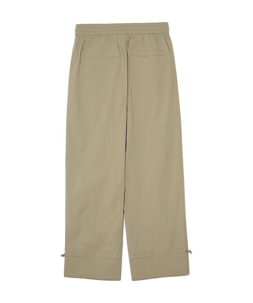 Nontaib Nylon Ankle String Easy Pants (Beige)