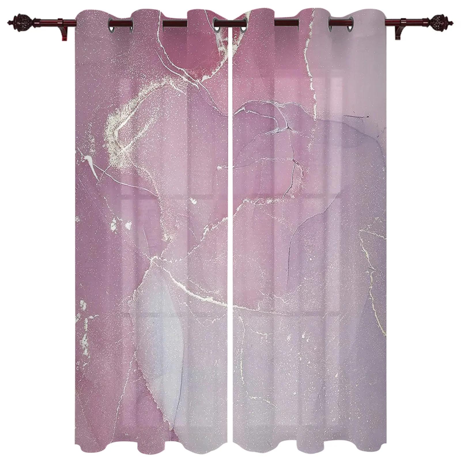 

Premium Living Interior Room Stylish Drapes Marble Turquoise Pink Kitchen Sleeping Room Decoration Drape Outdoor Pavilion Curtain Piece Drapes W50 X H130(CM)X2&Grommet Top
