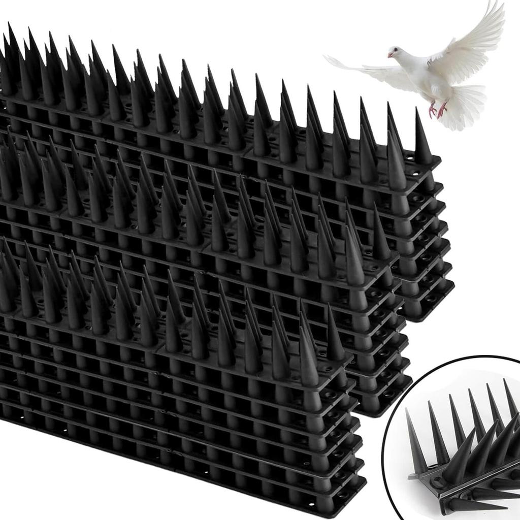 Plastic Bird Pigeon Spikes Outdoor Garden Roof Balcony Anti Climb Spikes Cat Repellent Spikes Pest Deterrent Fence Wall Traps