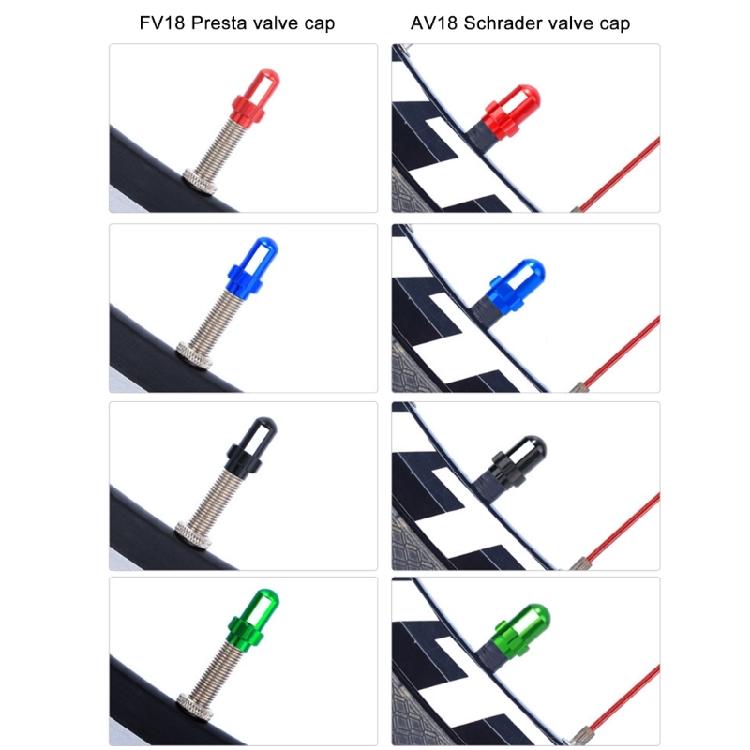 2pcs Bike Tires Valves Stem Caps Bicycles Air Tires Caps Bike Valves Caps Metal Bike Tires Caps Air Dust Cover Enduring