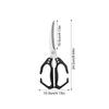 Kitchen Scissors For Food 2 In 1 Food Scissors With Walnut Cracker Multipurpose Shear Stainless Steel Kitchen Utensil For Dining