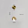 Luxury Crystal Bedside Hanging Lamp: Modern High-End Design for Bedroom or TV Wall
