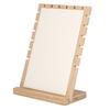 Wood Necklace Bracelet Pendant Jewelry Organizer Display Holder Stand Rack(White)