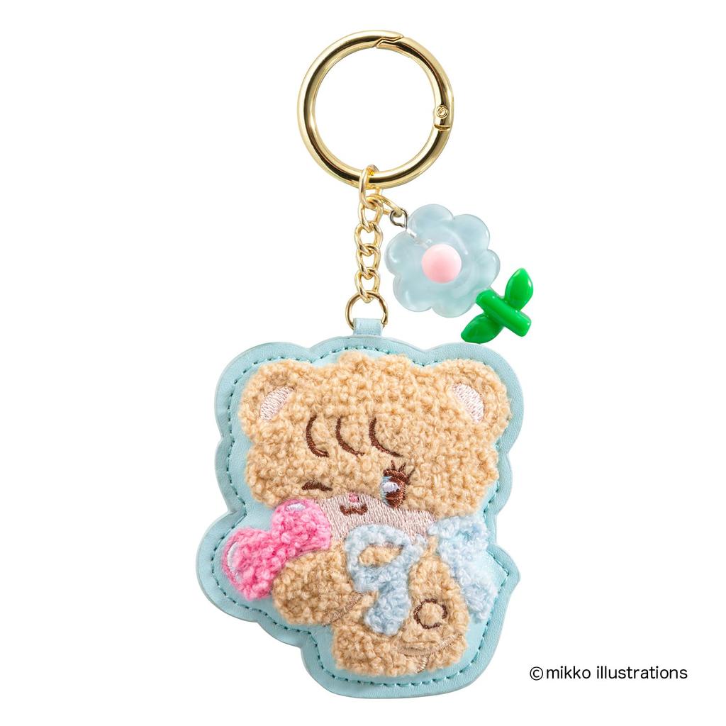 Maruka Mikko Patch Keychain Latte 175470