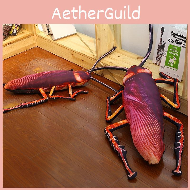 Oreiller en Peluche Cafard Réaliste Cadeau Gag Unique Jouet en Peluche Courte