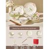 Naijiang Starry Floral Glazed Ceramic Dinnerware Set