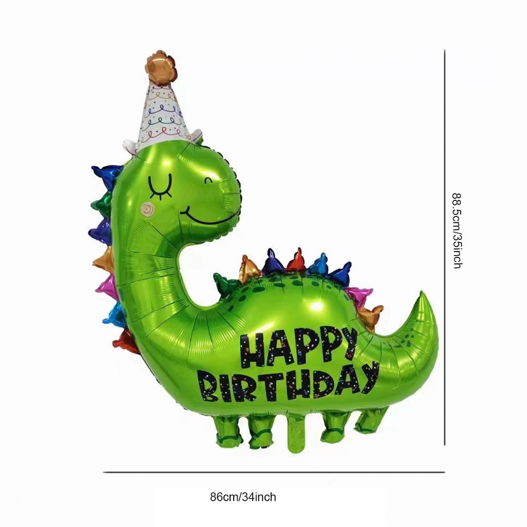 Zestaw balonów dinozaurów 32 Cal balon foliowy w kształcie cyfry żółty niebieski lateksowy Globos dla chłopca dzieci Dino motyw dekoracje na przyjęcie urodzinowe
