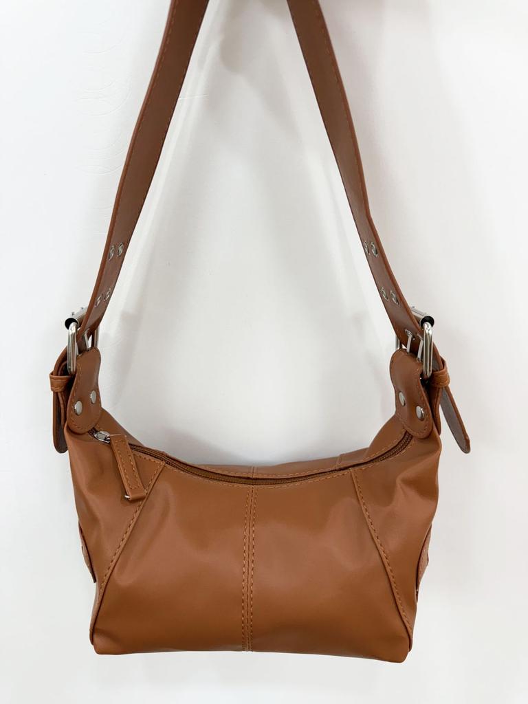 New Fashion Cool Girl Black Shoulder Bag Leather Designer Underarm Bag For Women Trendy Multi-pocket Handbag