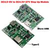 Micro USB/Typ-C 3,7V bis 9V 5V 2A DC-DC Step-Up Boost-Modul Einstellbares 18650 Lithium-Akku Lade-/Entlademodul