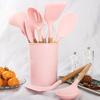 Silicone Non-Stick Cookware for Kitchen Wooden Handle Kitchen Utensils Set Spatula Egg Beaters Kitchenware Kitchen Accessories