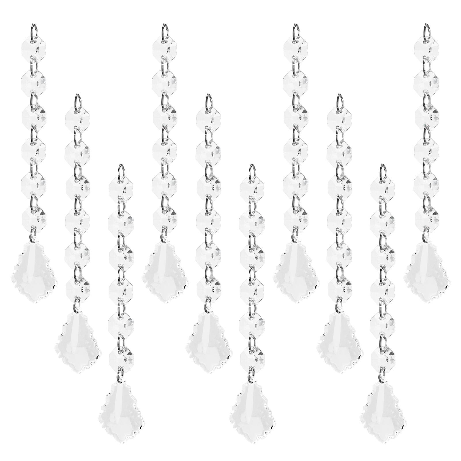 

10шт акриловый кулон 15см в форме листа для люстры свадебной вечеринки рождественской елки