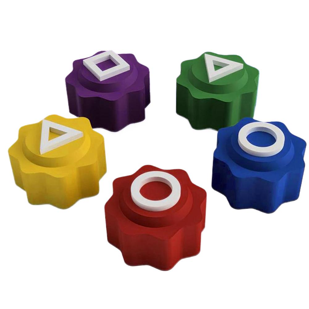 

1-3SET Fun Gonggi Jack Stone Pebbles Set Traditional Play Game Korean Folk Game Stone Gonggi Set for Board Game Party Games Fo