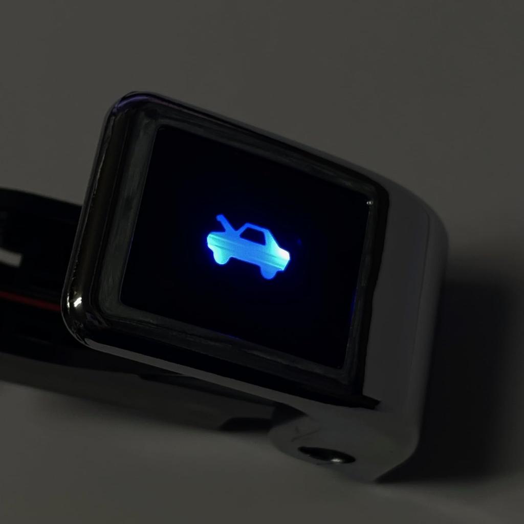 CGP Blue LED Hood Release Lever for JF5, JF6, and NBOX (Chrome Plated) CGP-HD09-H7301A