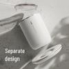 Tazza Riscaldante Magnetica Auto-Mescolante 2-in-1 in Acciaio Inossidabile con Controllo Intelligente della Temperatura e Design a Doppia Parete