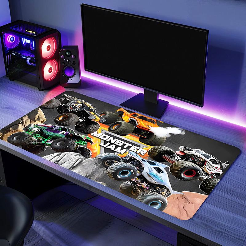 Monster Jam Mouse Pad - Non-Slip Rubber Base, Smooth Surface for Work,Gaming,Office,And Home Use, Desk Mouse Pad