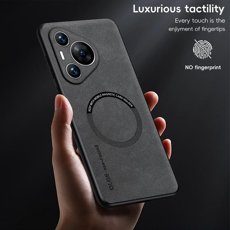Magnetic Retro Leather Soft Case For Huawei Pura 70 Ultra Pura 70 Pro Plus Pura70 Pro Plus Wireless Charging Phone Case Cover