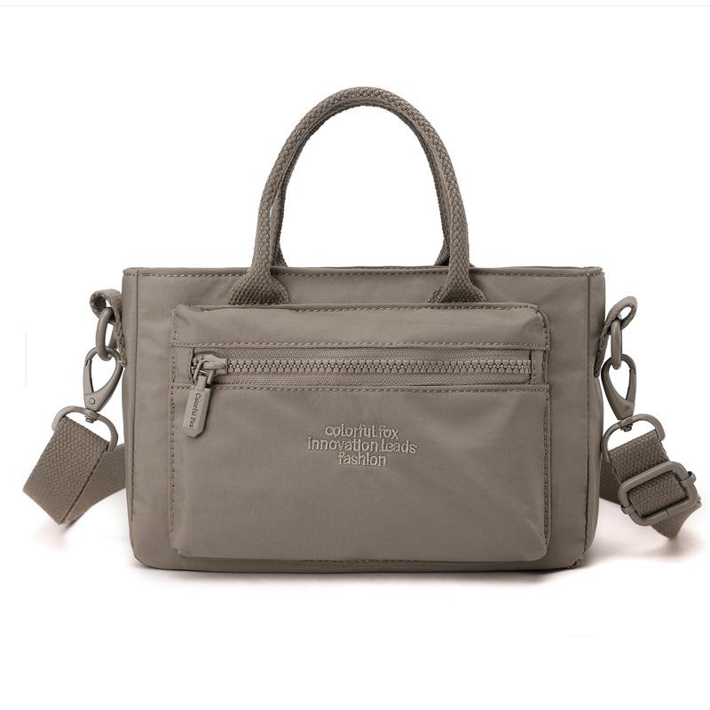 Female Crossbody New Fashionable Foreign Style Small Bag One Shoulder Hand Carry Nylon Small Satchel Cloth Bag