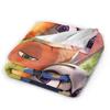 Anime Zootopia Cartoon Flannel Blanket  Super Soft Throw Blanket for Bedroom Airplane Travel Fashion Bedspread Sofa Bed Cover