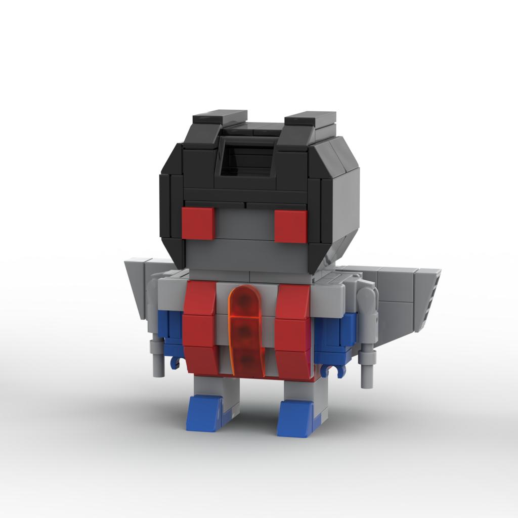 *Transform Auto Robot Brickheadz * Star Scream Jazz Prime DIY Enlighten MOC Block Brick set,Compatible With