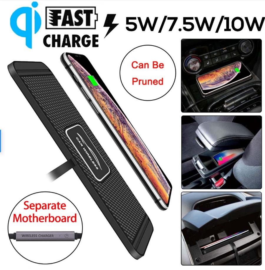 Wireless Car Charger 5W 7.5W 10W Fast Charging Phone Holder For iPhone Hauwei