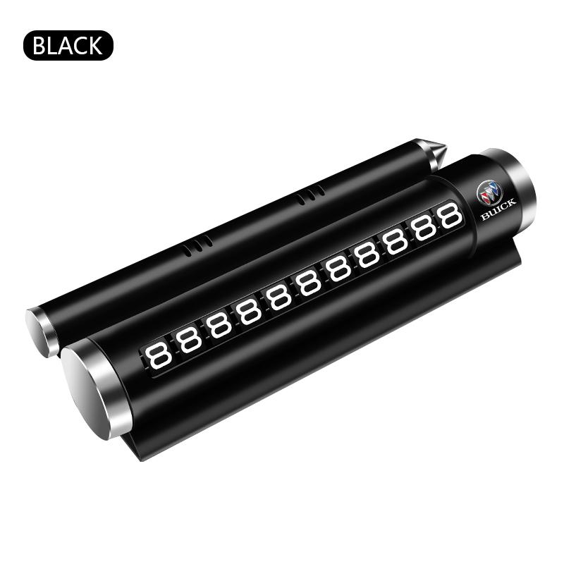 Metal Car Temporary Parking Card Rotatable Phone Number Plate For Buick Regal Encore enclave royaum Park Avenue Envista GL8 GL6 ZL2