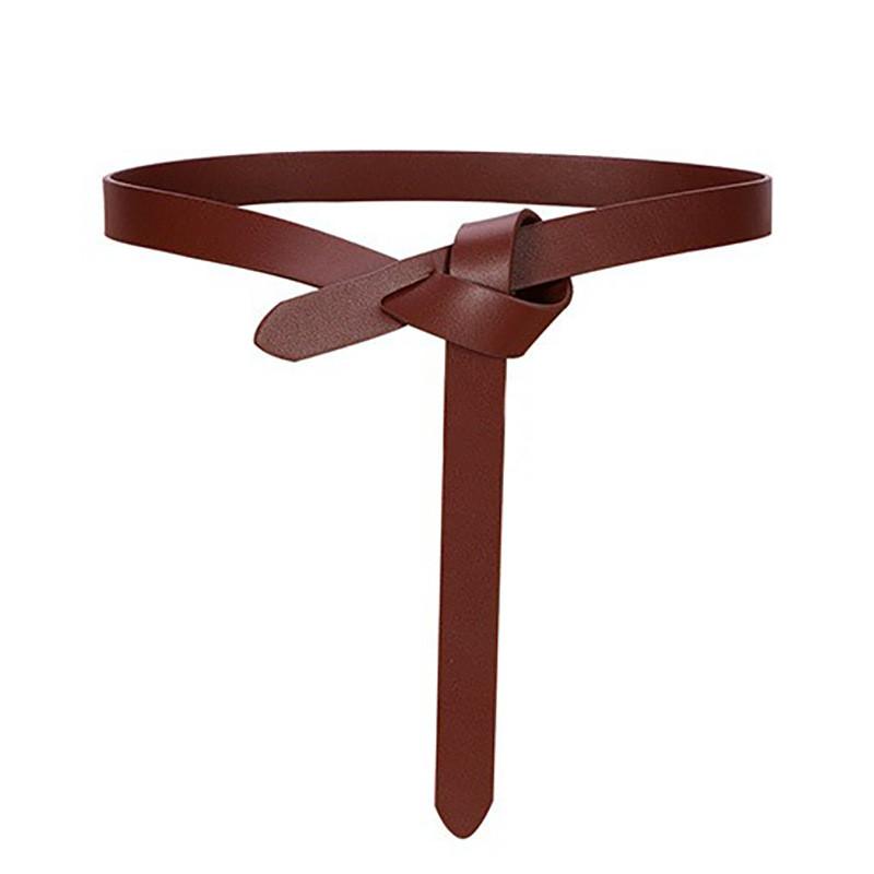 Trendy Womens Synthetic Leather Belt With Bow Design For Office And Everyday Use