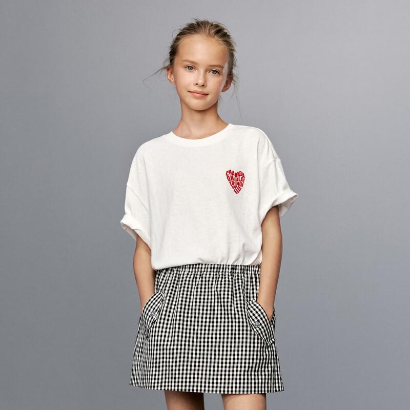 

ELLE KIDS Girls Flocked Print T-Shirt 150
