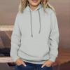 Women's Long Sleeve Oversized  Oversized Drop Shoulder Sleeves Women's Hooded Plush Sweatshirt