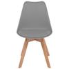 VidaXL Chaises de salle à manger 6 pcs Gris Similicuir
