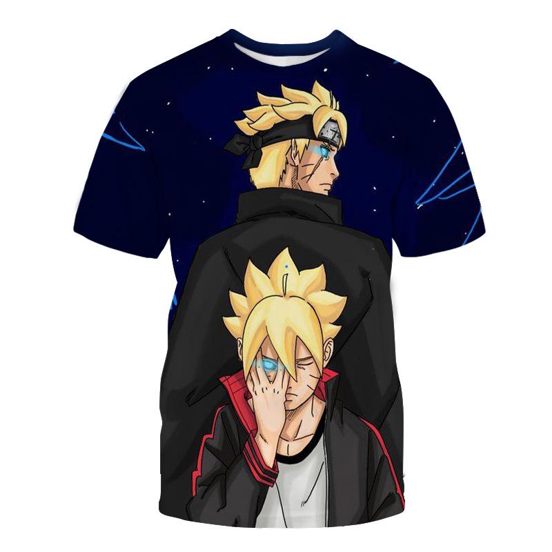 New Youth Four Seasons Breathable Mesh Naruto Men's 3D Printed T-shirt