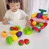 Kids Fruits Cutting Toy Vegetable Cutting Interactive Role Playing Kitchen Cooking Food Play Set