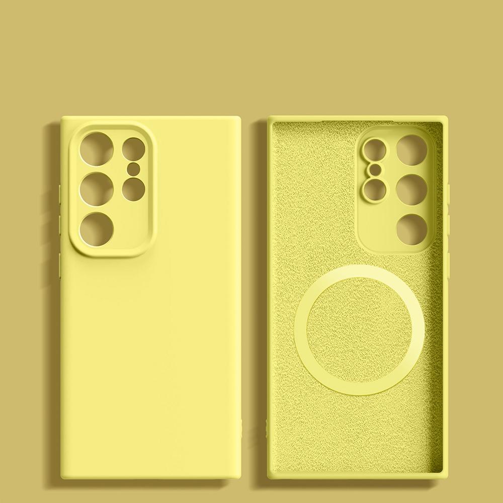 Liquid Silicone Phone Case For Samsung Galaxy S26 S2 S24 Ultra S26 S23 Plus For Samsung S26Ultra Cases Magnetic Soft Back Cover
