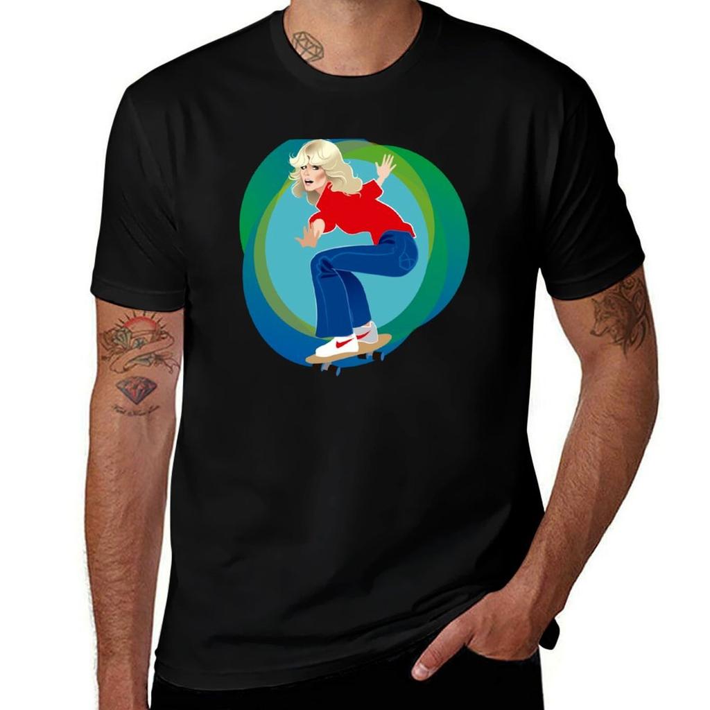 Skateboard Farrah Tshirt Stylish Print Short Sleeve Tee Tshirt