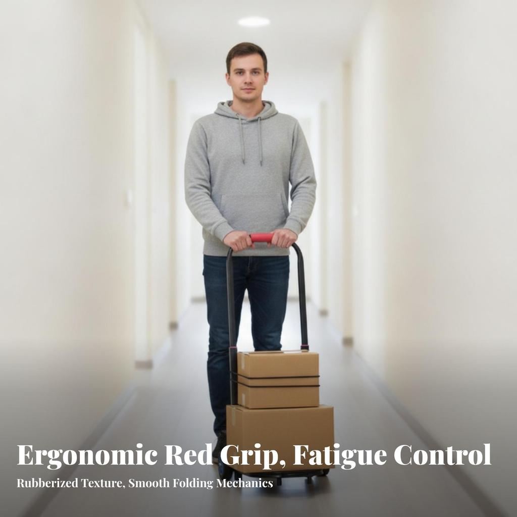 Folding Hand Truck with Ropes Portable High Capacity
